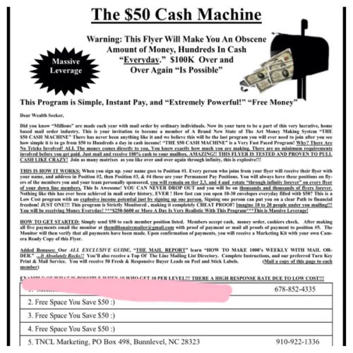$50 Cash Machine