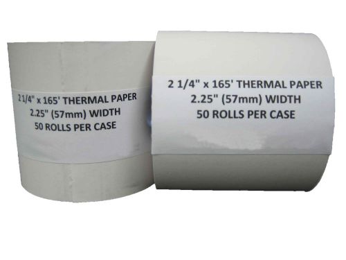 2 1/4&#034; (56 mm) x 150&#039; thermal rolls for Casio TE 7000S TE 8500 TE 8500F TK-T500