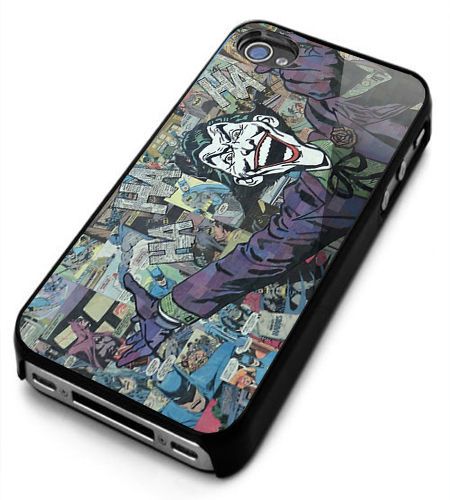 Joker batman comic logo iphone 4/4s/5/5s/5c/6/6+ black hard case for sale