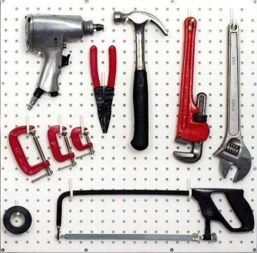 50 Pc Peg Board Hook Kit - Pegboard Garage Storage - Organize Tools, Crafts NEW