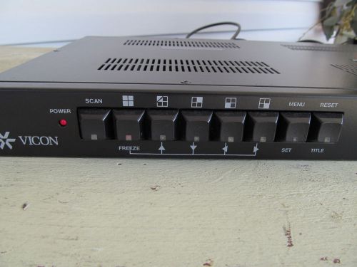 Vicon Color Quad Splitter with Built in Sequential Switcher &amp; Alarm inputs Relay