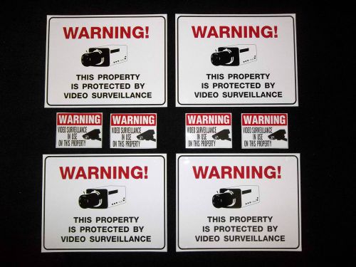 Party store security cameras warning signs+beer cooler atm machine stickers lots for sale