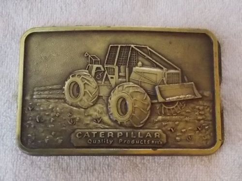 RARE Caterpillar Log Skidder Belt Buckle