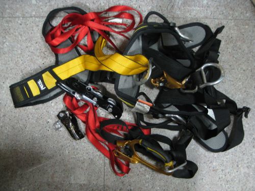 Petzl navaho bod croll fast body chest harness black size 1 combo set for sale