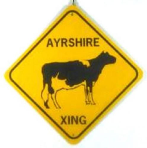 AYRSHIRE XING  Aluminum Cow Sign  Won&#039;t rust or fade