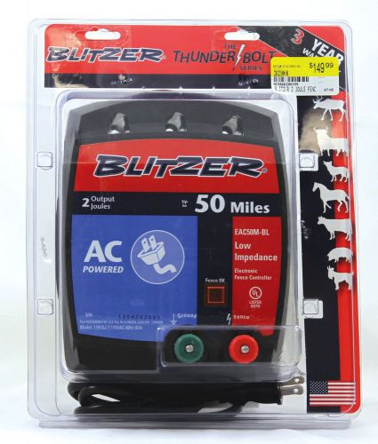 Blitzer 2 joule ac fence charger -energizer u-eac50m-bl for sale