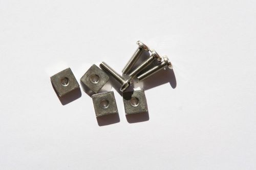 5mm dia Screw &amp; Plate set Stainless Steel