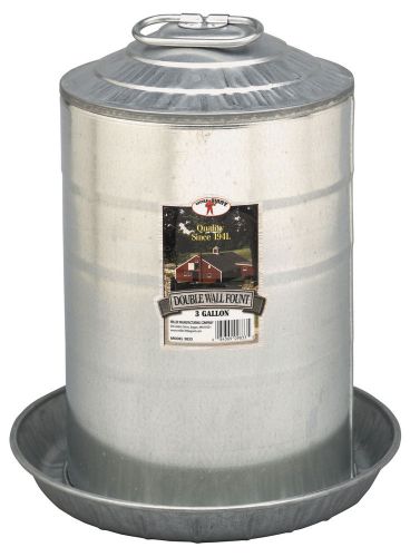 Miller Manufacturing 9833 3 Gallon Double Wall Fount
