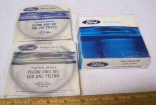 Vintage Ford Motor Co. - 2 - Hi-Lo Type Piston Ring Sets - P/N: C3AZ6148F (NOS)
