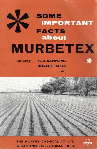 Murbetex Weedkiller Vintage Leaflet Murphy Chemicals7956A