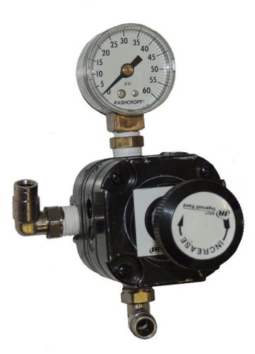 Ingersoll rand pr4021-200 pneumatic regulator 200 psi 1/4&#034; npt &amp; ashcroft gauge for sale