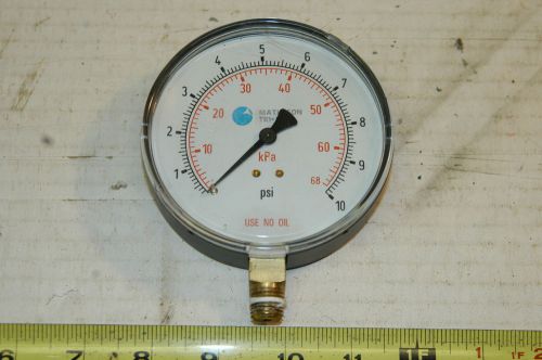 Low Pressure Gas Guage 0 - 10 psi Matheson Tr-Gas Exc Used Compressor Tools