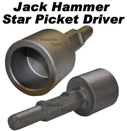 JACK HAMMER STAR PICKET FENCEPOST DRIVER CHISEL DEMOLITION JACKHAMMER HITACHI