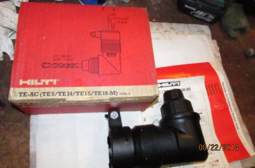 Hilti sds chuck adapter te-ac right angle #70591 for te-5, 14. 15 &amp;  new   (494) for sale