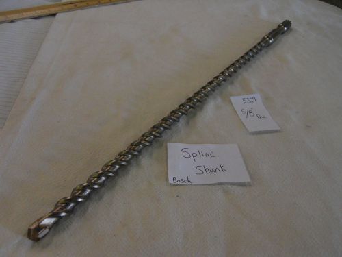 New 5/8&#034; diameter bosch spline sh. carbide tip hammer drill bit 23&#034; german e329 for sale