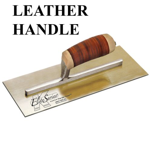Kraft 13&#034;x5&#034; elite series golden ss  trowel w/leather handle ple460l *new* for sale