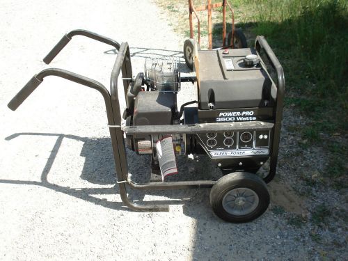 Briggs &amp; strat. powered gillette generator, 3500 watts, hand crank, model pp-35 for sale