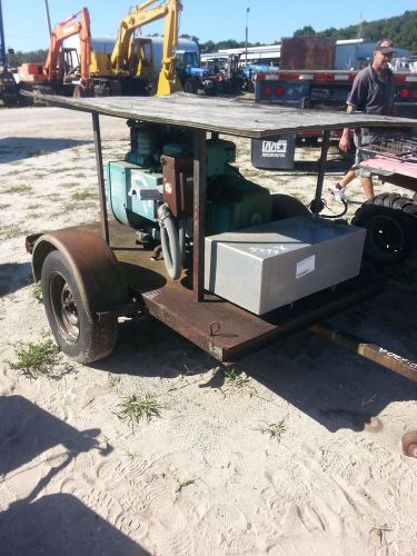 GENERATOR 10K ONAN gas portable on a trailer ex FWC so very little use AS IS