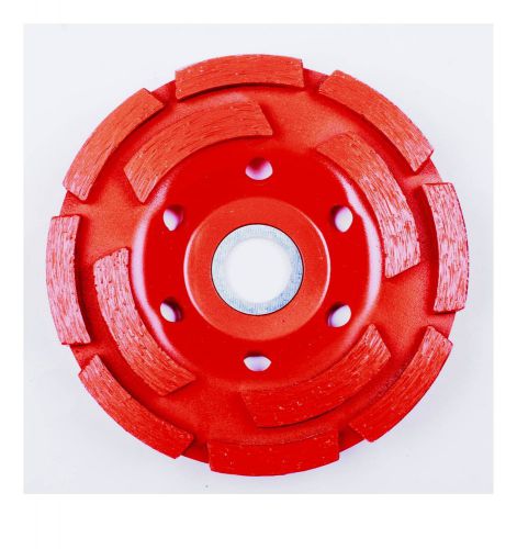 4&#034; double row concrete diamond grinding cup wheel cwdr04 for sale