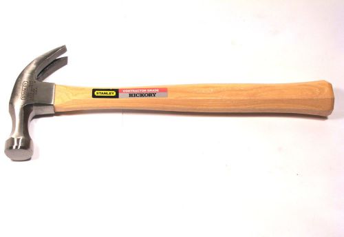 NOS Stanley USA CONTRACTOR  13oz. HICKORY  NAIL HAMMER w/CURVE CLAW #51-353