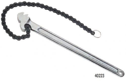 Williams pipe 15&#034; chain wrench, heat treated, 5-inch pipe, 19-inch chain, #40223 for sale