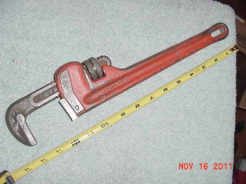 **EXCELLENT** 14&#034; RIDGID PIPEWRENCH **FREE SHIPPING USA**