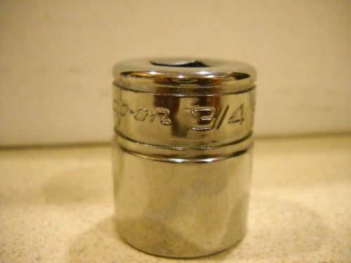 New snap on tools fs241 3/4&#034; shallow socket 3/8&#034; dr 6pt  chrome for sale