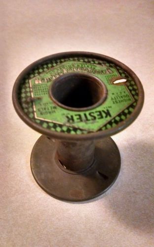 Kester vintage solder roll metal spool (rare ) spool only for sale