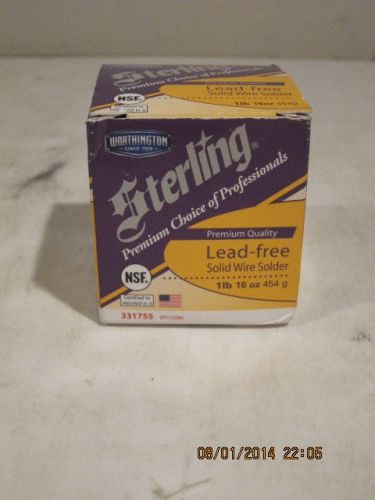 Lenox sterling solid wire solder premium lead free 1lb # ws15086 made in usa for sale