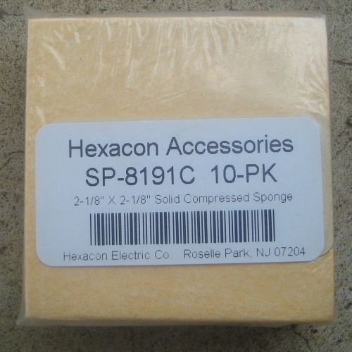 New hexacon sp-8191c 2 1/8&#034; x 2 1/8&#034; compressed sponge solder iron tip cleaner for sale