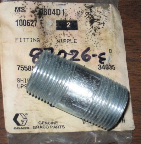 Graco nipple fitting 100627 100-627 3/4 npt 2 inch length for sale