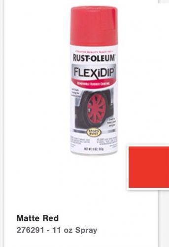 Paint Dip Plasti Flexi RED 11oz Spray Can Removable Rubber Coating Rust-oleum