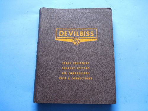 Rare vintage 1955 devilbiss paint spray equipment factory sales binder catalog for sale