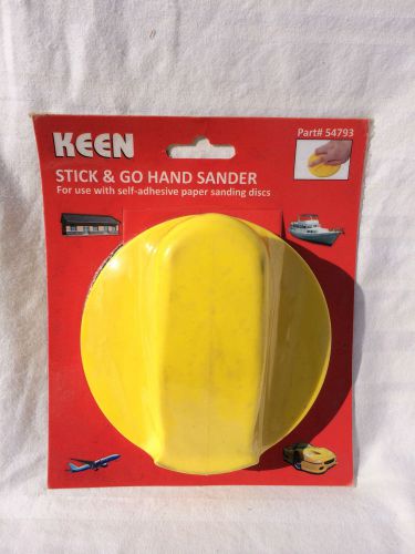 Keen stick &amp; go hand sander with sandpaper part #54793 new in package for sale