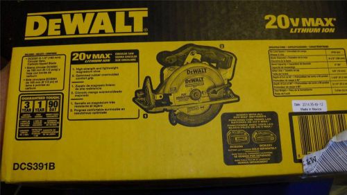 New Dewalt DCS391B  20V  6 1/2&#034; 115MM Circular Saw (Tool Only)  No Battery