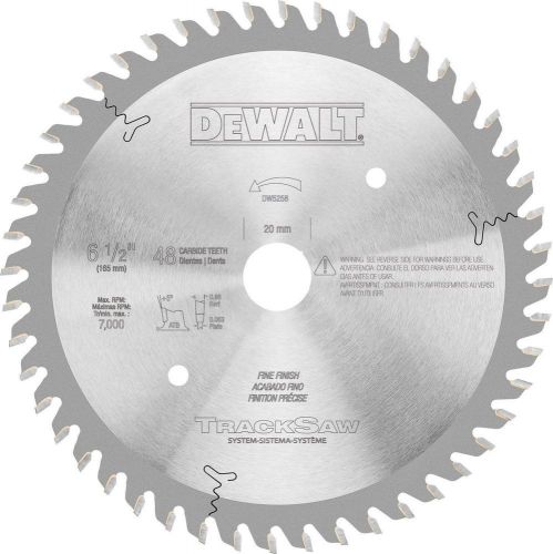 6 1/2 x 48 ultra fine finishing tracksaw blade large carbide dw5258 for sale