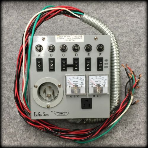 EmerGen Switch 65000 15 Amp 6 Circuit Manual Generator Transfer