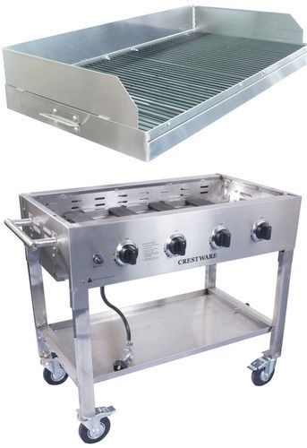 Crestware PCG-Base and PGB Folding Portable Commercial Charbroiler