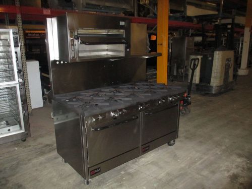 Southbend select 10 burner gas range overhead salamander dual oven restaurant for sale