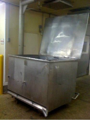 Stainless cook tanks w/ internal steam piping for sale
