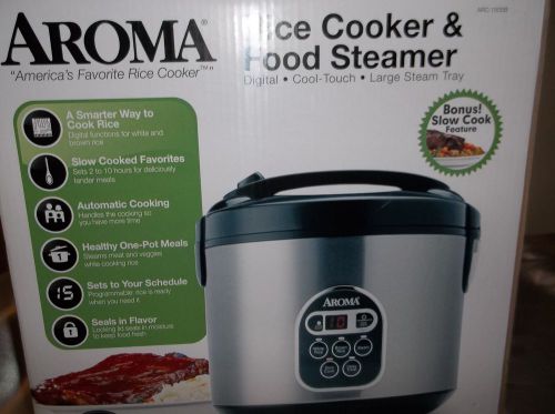 AROMA RICE COOKER &amp; FOOD STEAMER DIGITAL 4-20 CUPS COOKED NEW
