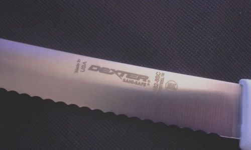 8- inch scalloped bread knife.  sani-safe by dexter russell.  #s162-8sc for sale
