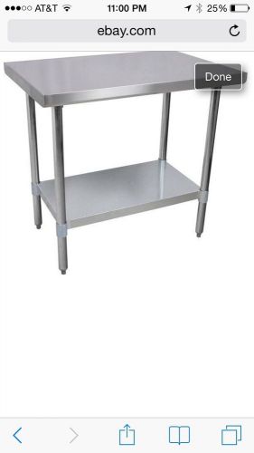 24X24 STAINLESS STEEL WORKING TABLE &#039;&#039; NEW&#039; NSF
