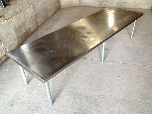 8 Foot Long Stainless Steel Equipment Stand