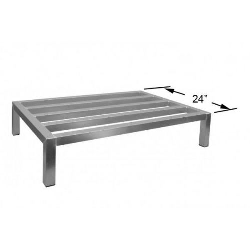 Heavy duty all welded dunnage rack aluminum 24&#034;l x 24&#034;w x 8&#034;h ra-2424 for sale