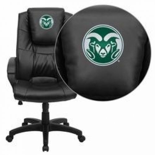 Flash Furniture GO-5301BSPEC-BK-LEA-40011-EMB-GG Colorado State University Rams
