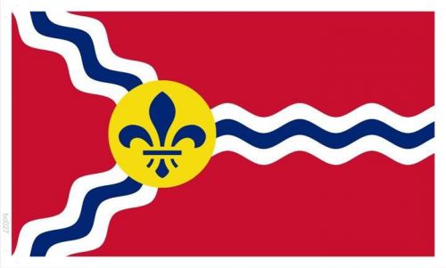 bc027 FLAG OF ST. LOUIS MISSOURI. CITY OF ST. (Wall Banner Only)