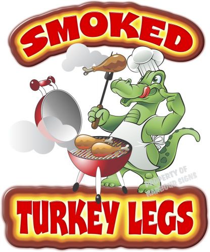 Smoked Turkey Legs 24&#034; Decal Concession Restaurant  Food Truck Vinyl Sticker