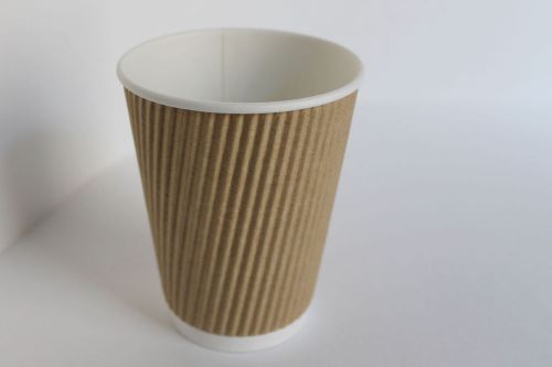 8 ounce Kraft Ripple Paper Cup | 25 Ct