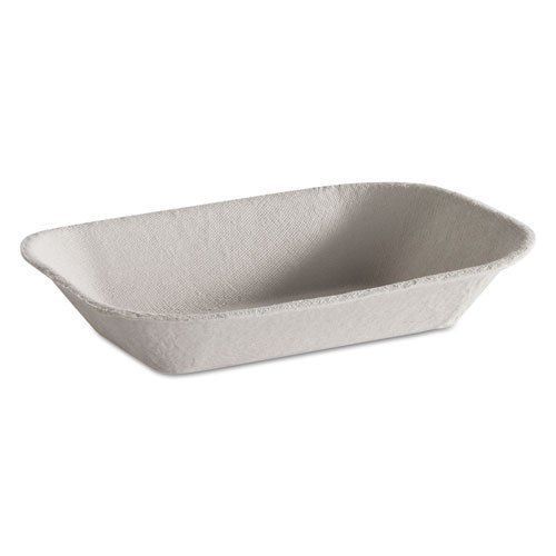Chinet Savaday Molded Fiber Food Tray  Beige  7x5  250 per Bag - Includes 1000 t